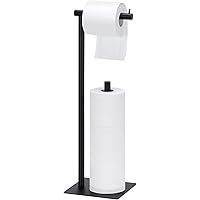 Toilet Paper Stand Tissue Paper Holder Black Toilet Roll Dispenser Free Standing Tissue Paper Organizer Bath Paper Storage Ho