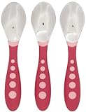 Gerber Graduates Kiddy Cutlery 3 Piece Spoon Set - Pink