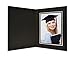 Golden State Art 50 Pack, 5x7 Photo Folders, Black with Silver Lining, DIY Photo Frames, All Occasions