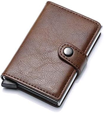Men Minimalist Metal RFID Blocking Wallet Slim Credit Card Holder Money Wallet