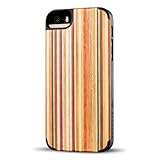 Recover Skateboard Wood Case for iPhone 5 - Retail Packaging - Black