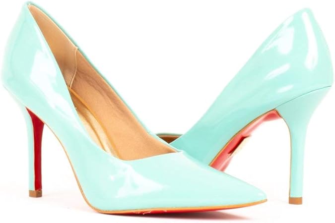 scarpin verde tiffany