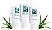 Aloe Cadabra Natural Water Based Personal Lubricant and Vaginal Moisturizer, Organic Aloe Lube, Non-Staining, pH Balanced (Unscented 2.5 Oz, 3 Pack)