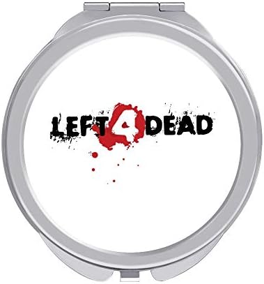 携帯ミラー レフト フォー デッド 両面ミラー 化粧鏡 折りたたみ鏡 手鏡 両面鏡 コンパクトミラー 持ちやすい ファッション 便利軽量 可愛い丸型 女性 メイクアップミラー ホワイト Zerotondomontecatini It