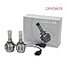 GPPOWER 2PCS HB3 9005 H10 COB 4 Side led Headlights bulbs Replacement Lights Halogen & HID All-In-One 8-32V 6000K White 80w 9600LM Warranty 1year