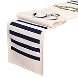 LANGCYGO Nautical Theme Anchor Table Runner 12 X 72