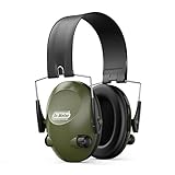 Dr.meter EM200 Hearing Protection Earmuffs, Safety Earmuffs with Noise Blocking Sound Amplification Electronic Earmuffs for Shooting and Hunting