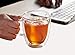 VARANO 12 oz Double Wall Insulated Glass Mug - Crystal Clear Cup For Tea, Coffee, Milk or Cold Drinks - Heat Resistant Layered Top Quality Lead Free Borosilicate Glass- Great Gift Thermal Mug (12 OZ)