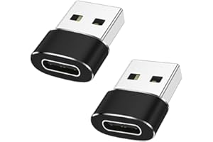 USB C Female to USB Male Adapter(2 Pack),USB C to USB Adapter,USB Type C Female to USB OTG Adapter for MacBook,iPhone,iPad,Ai