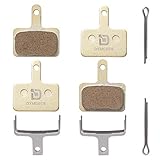 Dymoece 2 Pairs Bicycle Disc Brake Pads for Shimano Deore Tektro TRP(Resin,Semi-Metallic,Sintered Metal) SCP-S