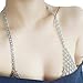 Underwear, PHOTNO Retro Fashion Silver Bra Body Pendant Necklace Chain Bikini Chain