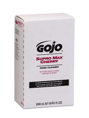 GOJO SUPRO MAX Cherry Hand Cleaner, Cherry Fragrance, 2000 ml Heavy Duty Hand Cleaner Refill for GOJO PRO TDX 2000 Dispenser (Case of 4) – 7282-04
