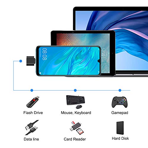 USB C to USB Adapter 2 Pack, Leizhan USB Type-C to USB 3.0 Adapter, USB C to USB A OTG Adapter Connector Compatible with Thunderbolt 3 MacBook Pro/Air 2019+,iPad Pro 2020,Samsung S8 S8+ S9,and More