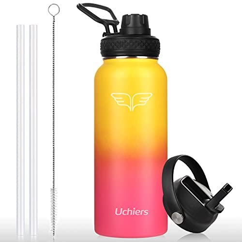 Uchiers 32 oz Insulated Water Bottle Stainless Steel Water Bottles