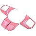 Hooke Road Pink Steering Wheel Cover Trim for 2011-2018 Jeep Wrangler JK & Compass & Patriot - 3PCS/Set