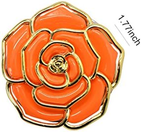 Witfox Designed Rose bag hanger, Shoulder Handbag Purse Hook (Orange)