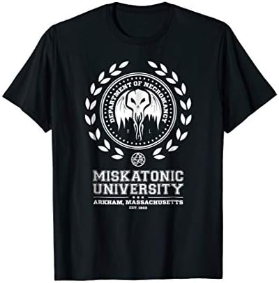 LitShirtsMiskatonic University Cthulhu Mythos Necronomicon T-ShirtOEKO-TEX STANDARD 100