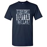 Straight Outta Dallas T-Shirt - 2X-Large - Navy