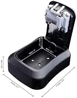 iGadgitz Home U7247 Black 4-Digit Combination Outdoor Key Lock Box Safe view 2