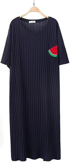 Amazon ルームワンピース パジャマ レディース ルームウェア 部屋着 綿100 半袖 春夏 シンプル かわいい 無地 ゆったり 大きいサイズ ルームワンピース ネグリジェ 通販