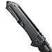 CRKT Ruger 2-Stage EDC Folding Pocket Knife: Heavy Duty Everyday Carry, Black Tanto Blade, Flipper Open, Frame Lock, Steel & Aluminum Handle, 4-Position Pocket Clip R2101K