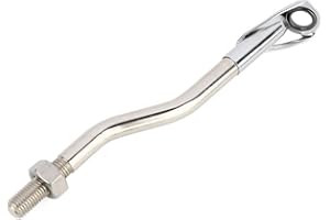 KTGCOZS Replacement Part New Bowfishing Rod Attachment Bow Fishing Reel Seats Shoot Thru Rod Stainless Steel