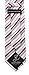 Scott Allan Collection Burgundy and Gray Necktie for Men - Jacquard Woven Striped Tie - Burgundy Red & Grey Wedding Ties