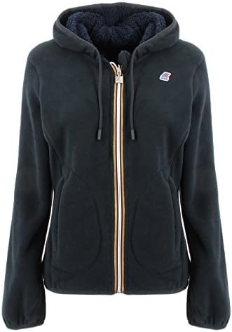 Kway Lily Polar FLEECE904 Black Blue DEPHT Pile reversibile Nero 5 XL Woman