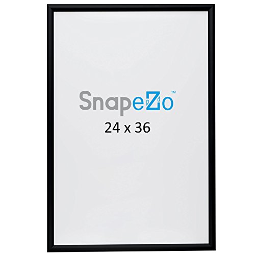 image for Movie Poster Frame 24x36 Inches, Black SnapeZo 1.2