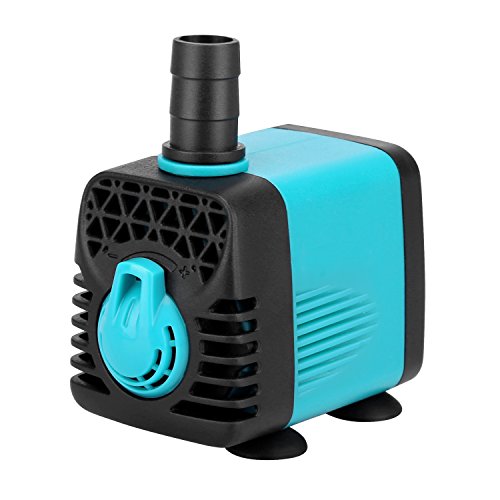 KEDSUM 130GPH Miniature Submersible Water Pump for FishTank ,Pond ,Aquarium, Ultra-quiet,Powerful Speed Flow, Fish Tank Powerhead for Water Fountain Hydroponic , 10W