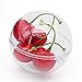 KEIVA Transparent Clear Plastic Acrylic Fill-Able Snap-On Ball Holiday Style Ornament for Event Decorations, Hanging Arts & Crafts Accessories, Party Favor Holders,Set of 10 (Ball Shape 40mm)