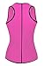 YIANNA Sweat Neoprene Sauna Suit - Waist Training Vest - Sauna Tank Top Vest With Adjustable Waist Trimmer/Shaper Trainer Belt For Weight Loss Plus Size Up To 5XL, YA8012-Rose-3XL