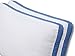 Utopia Bedding Gusseted Quilted Pillow (2-Pack) Premium Quality Bed Pillows - Blue Gusset - King - 18 x 36 Inches
