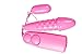 Demarkt Vibrating Egg, 2PCS Waterproof Muscle Exercises Ben Silicone Double Jump Eggs-Best Massager for Men Or Women (Rose)