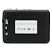 FORE USB Retro Cube Cassette/Tape Converter with PC, Laptop Convert Cassette to Mp3 Portable Cassette-to-MP3 Transfer Cassette Walkman Player with Battery Case Color Silver Grey