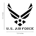 Large U.S AIR Force Stencil for Painting on Wood, Fabric, Walls, Airbrush + More | Reusable 12 x 14 inch Mylar Template (USAF Military Logo)