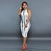 Start 2016 Women Sexy White Sleeveless Bodycon Evening Party Dresses (US=10)