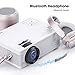 VicTsing WiFi Projector, Bluetooth & Screen Mirroring, 3600 Lux Wireless Projector Bluetooth with Tripod, 1080P Supported, HiFi Sound. Mini Projector Compatible with TV Stick, PS4.【2019 New Tech】thumb 4