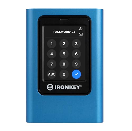 Kingston IronKey Vault Privacy 80 - Externe SSD - FIPS 197-zertifiziert mit XTS-AES-256-Bit-Verschlüsselung-Up to 250MB/s beim Lesen, 250MB/s beim Schreiben - IKVP80ES/1920G