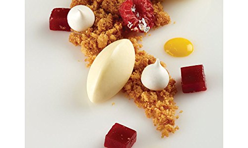 Click Here to See More Images Pavoflex Professional Silicone Mold - Mini Quenelle 3D - PX072 - 100 Indents