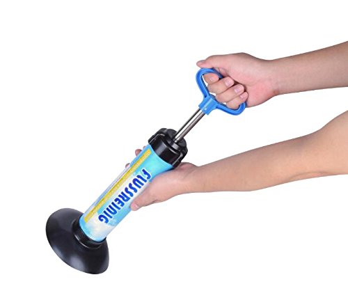 Samshow - Toilet Plunger Powerful Manual Multi Drain Plunger Suitable for Bathtubs,Toilets, Showers (Blue)