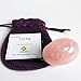 Polar Jade Rose Quartz Yoni Egg, Undrilled, Large Size, Pink Love Stone, for Women for Strengthening Pelvic Floor Muscles and for Countering Stress Adult Urinary Incontinence (Large (50x35mm))