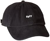 OBEY Men's Jumble Bar Ii 6 Panel Hat, Black, One Size