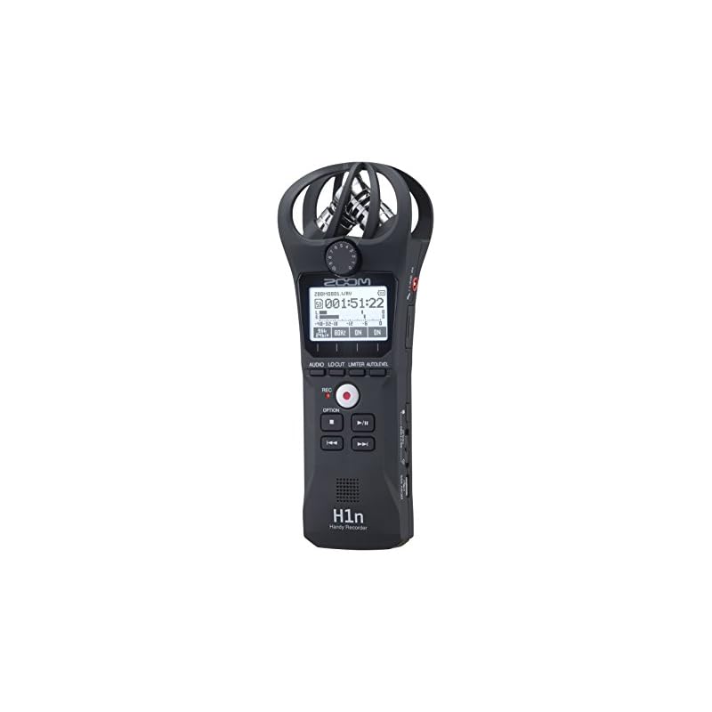 Zoom H1n Portable Recorder, Onboard Stereo Microphones, Camera