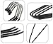 Rubber Coated Hangers - 12 Pack Non-Slip Black Hangers for Clothes - Premium Quality Materials - Sturdy Design - Easy Slide & Rubber Protected - Slim to Save Closet Space