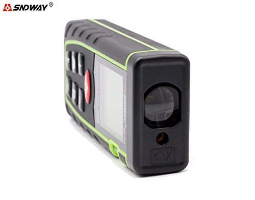 SNDWAY SW-T40 40M 131FT Laser Distance Meter Digital Diastmeter Laser Range Finder Meter Area Volume Measure Tool with LCD 4 Line Display