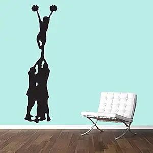 Cheerleader Mount Wall Decal Decorative Art Decor Sticker for Kids Teens Bedroom Playroom Dorm Girls Room