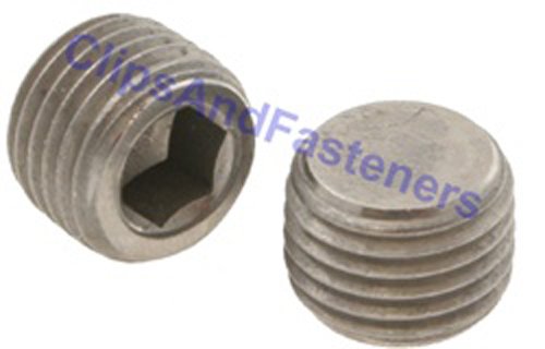 5 M8 - 1.0 Hexagon Socket Pipe Plugs Steel DIN 906