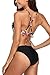 ALove Floral Bikini Tops for Women High Neck 2 Piece Swimwear Bikinis Large