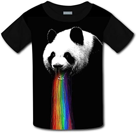 LanvMkk Kids Pandalicious Funny Panda Rainbow T-Shirt Short Sleeve 3D Print Tee Shirt
